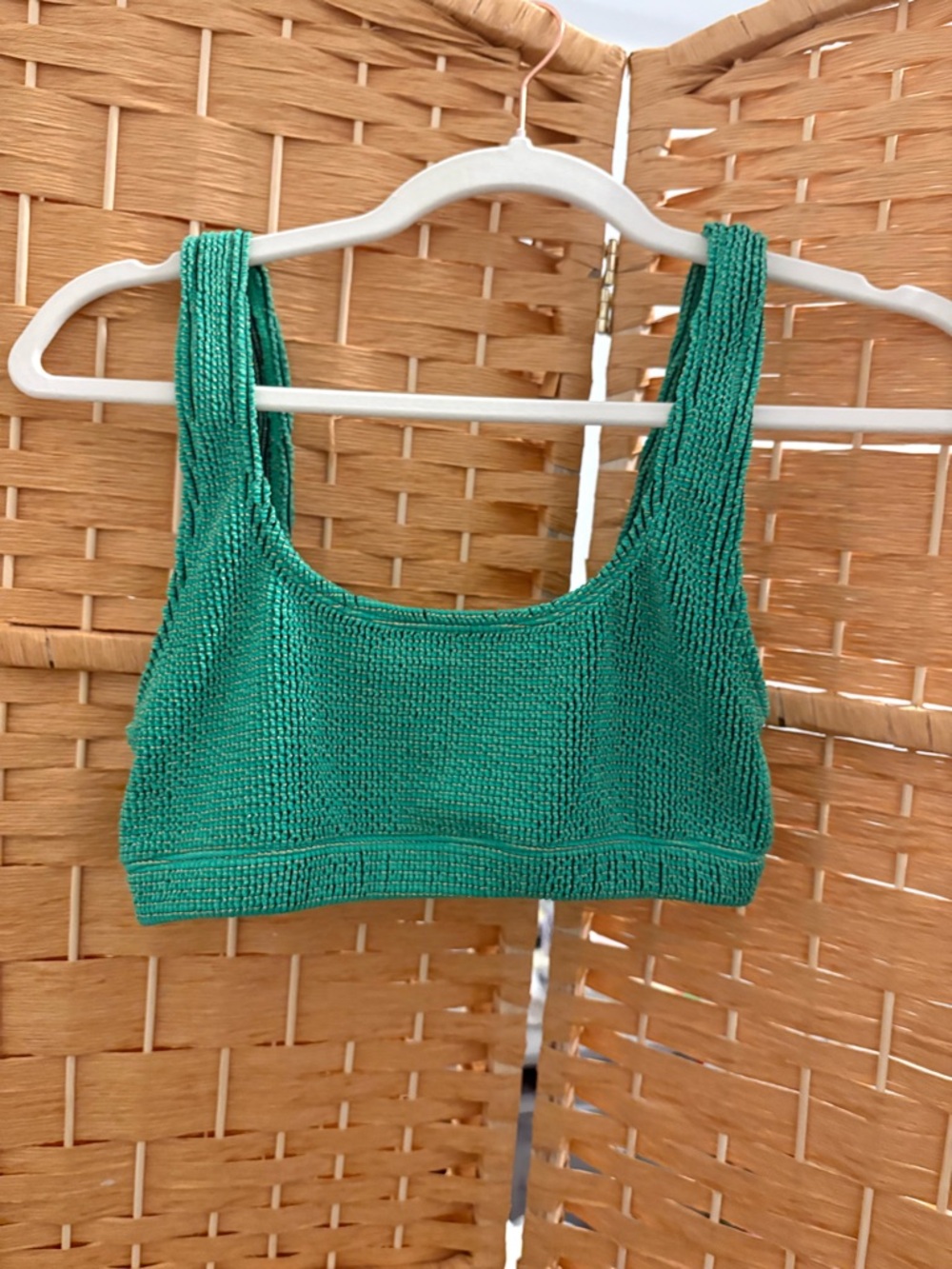 NWOT Good American Women's Always Fits Scoop Swim Top